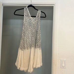 Adorable Free People White Lace Dress